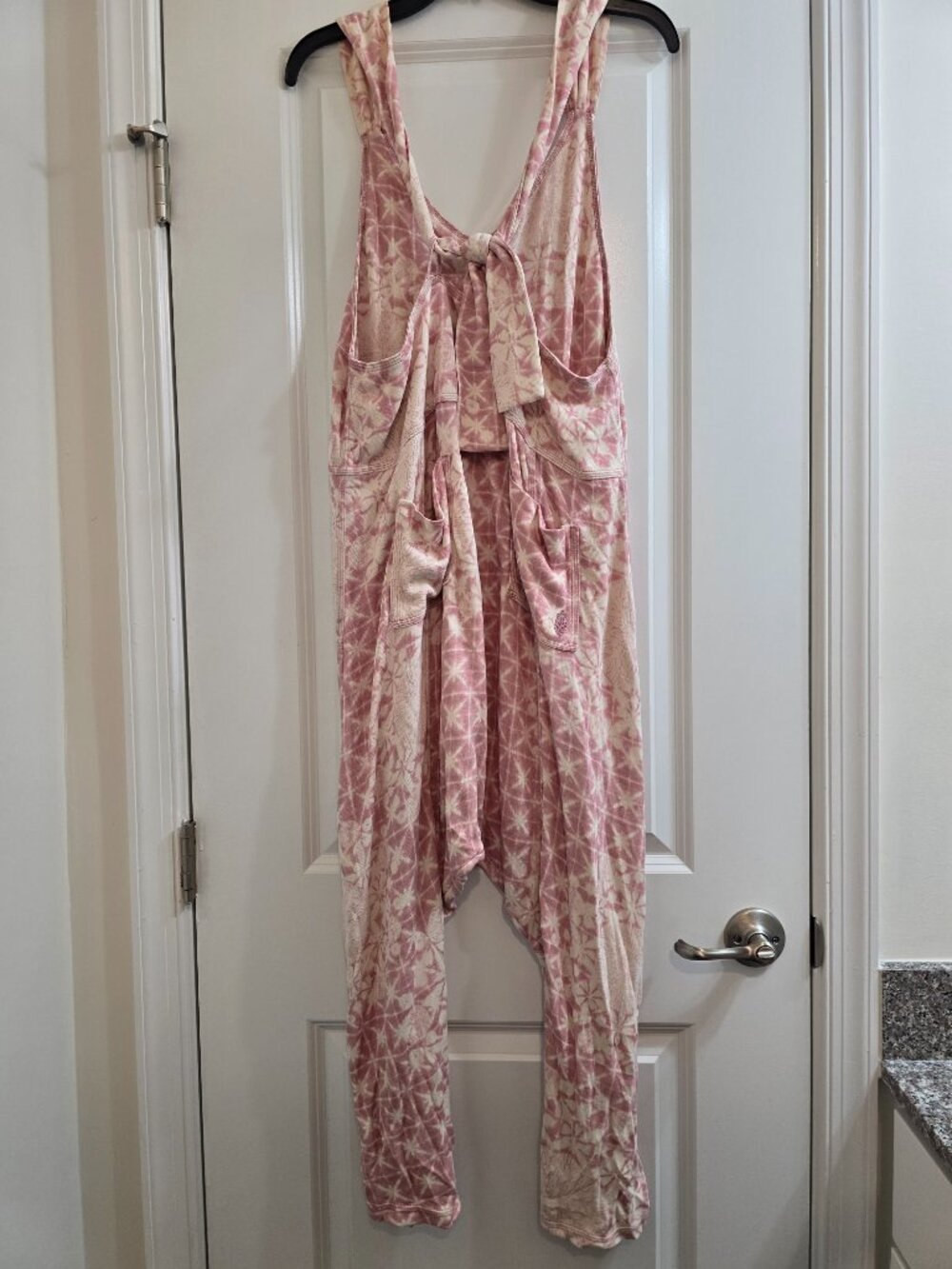 Free People Movement High Tide Jumpsuit - Pink Geometric Pattern - Picture 4 of 7